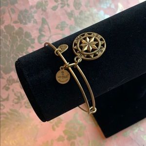 Alex & Ani Brass Compass Bracelet